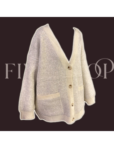 Cardigan épais à bouton