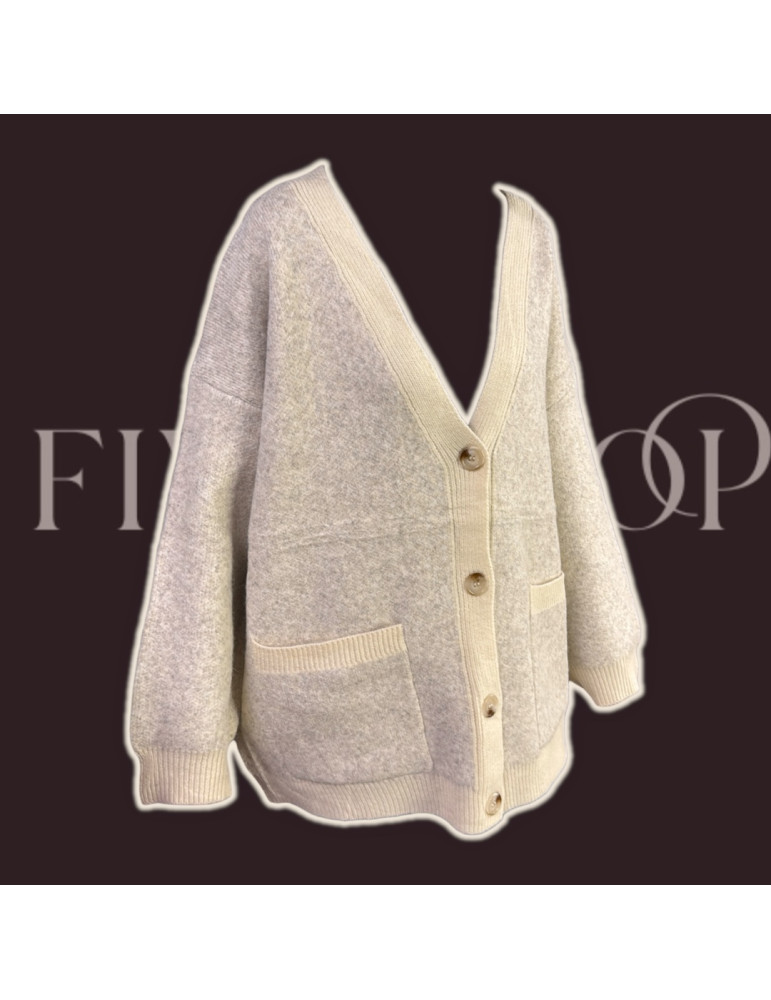 Cardigan épais à bouton