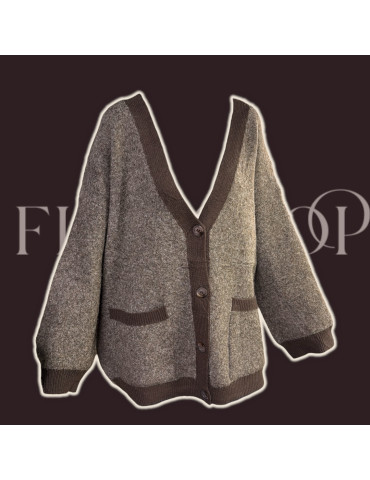 Cardigan épais à bouton