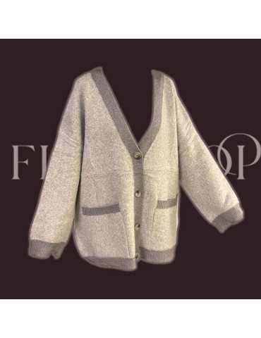 Cardigan épais à bouton