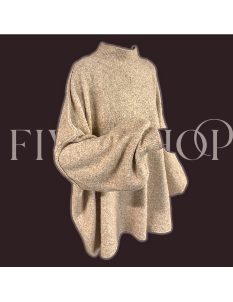 Pull manche bouffantes oversize