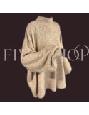 Pull manche bouffantes oversize