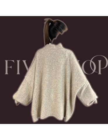 Pull manche bouffantes oversize