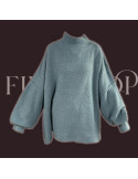 Pull manche bouffantes oversize