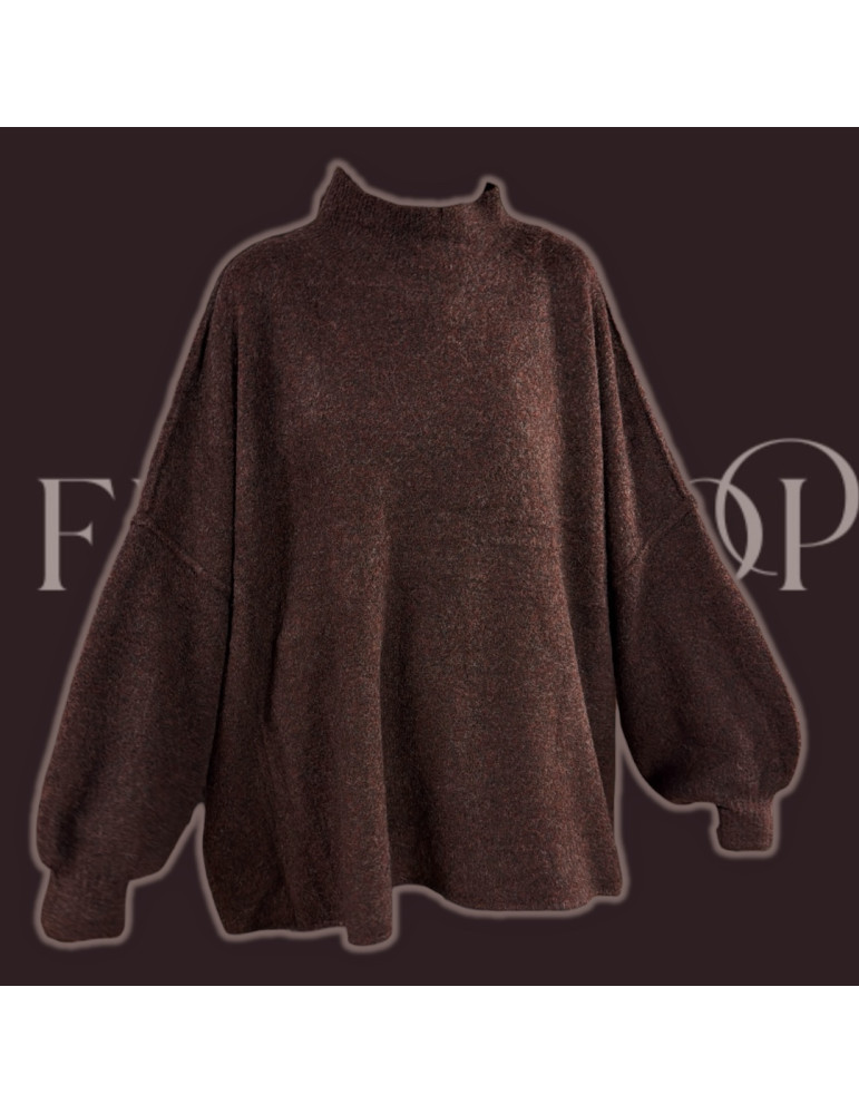 Pull manche bouffantes oversize