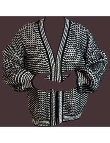 Cardigan manche bouffante