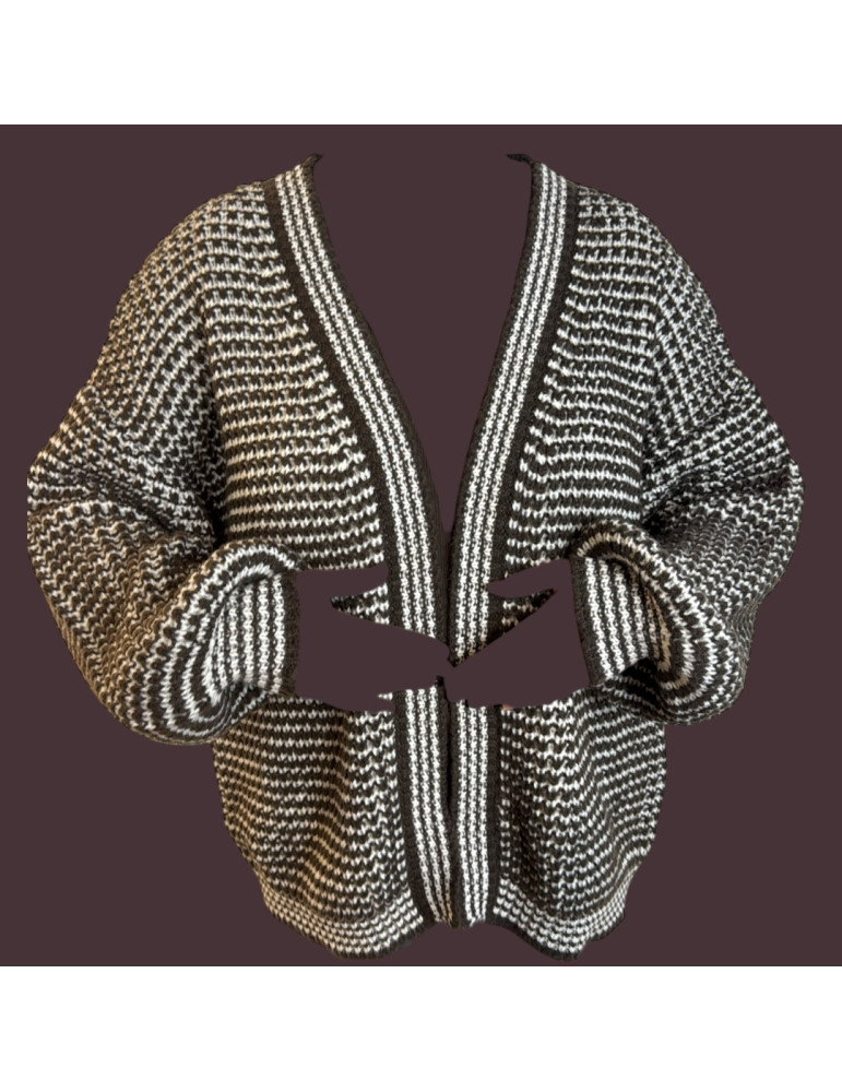 Cardigan manche bouffante