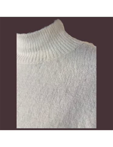 Pull oversize col montant