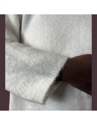 Pull oversize col montant