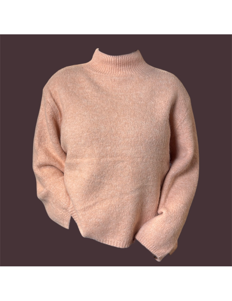 Pull oversize col montant