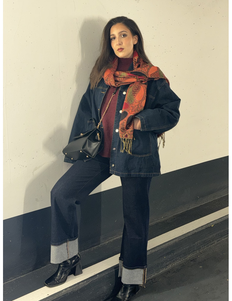 Jean avec ourlet style vintage