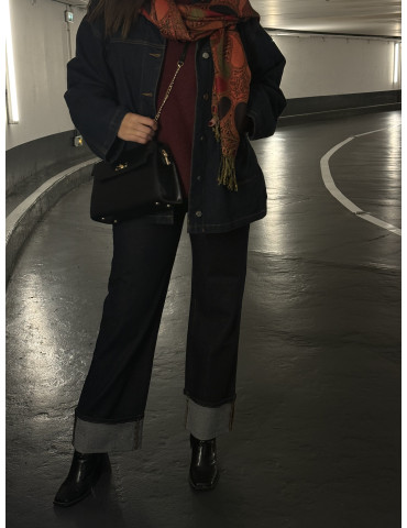 Jean avec ourlet style vintage